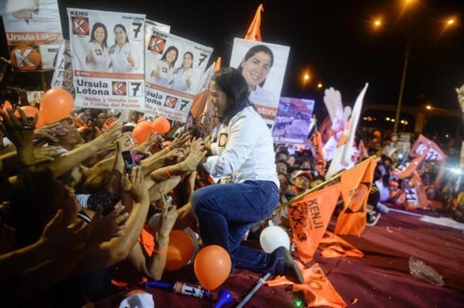 Keiko Fujimori en su cierre de campaña: «El enemigo es la&nbsp;izquierda»
